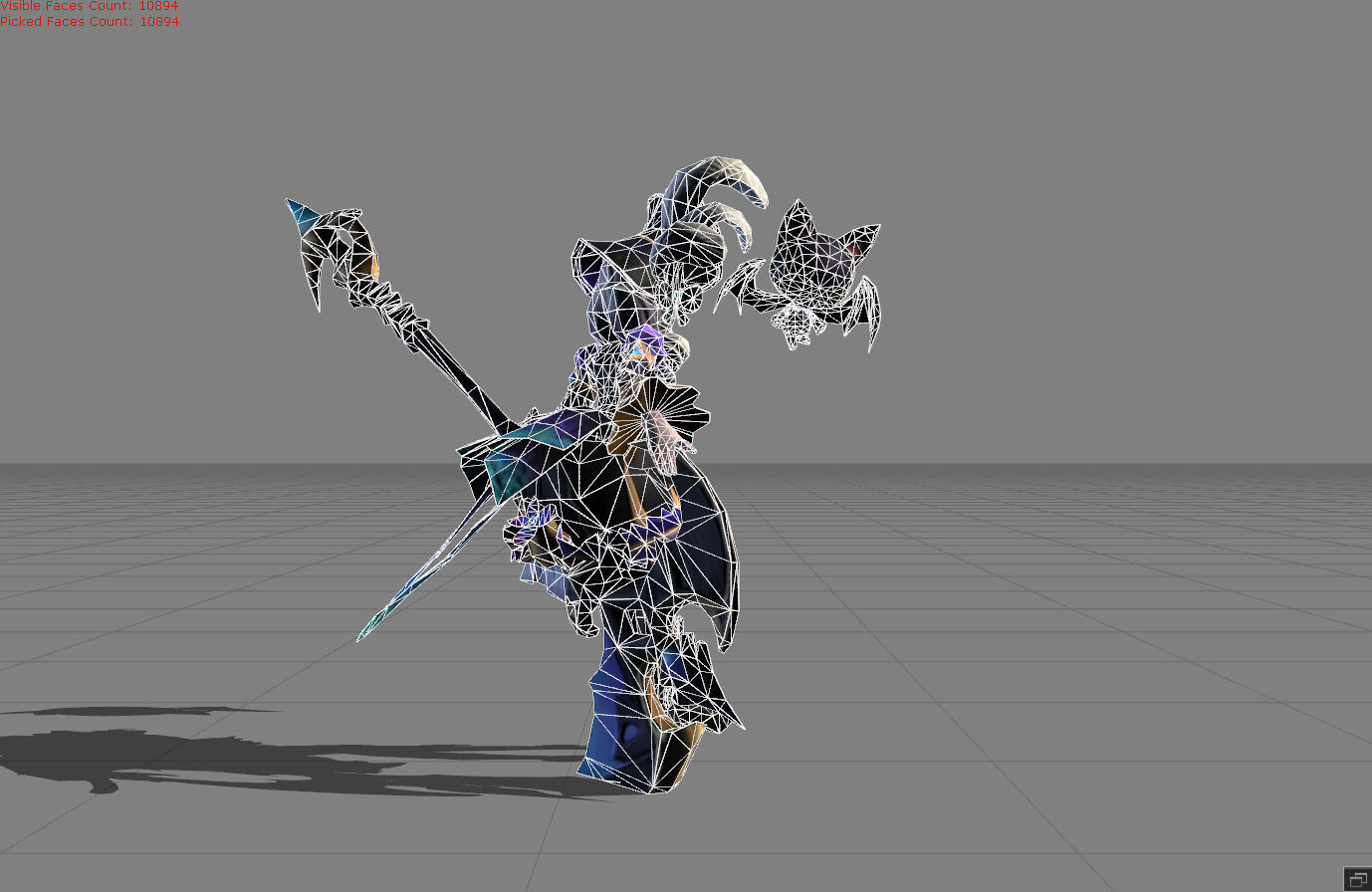 Ruby Hidden Orchid Butterfly Low-poly 3D model_5