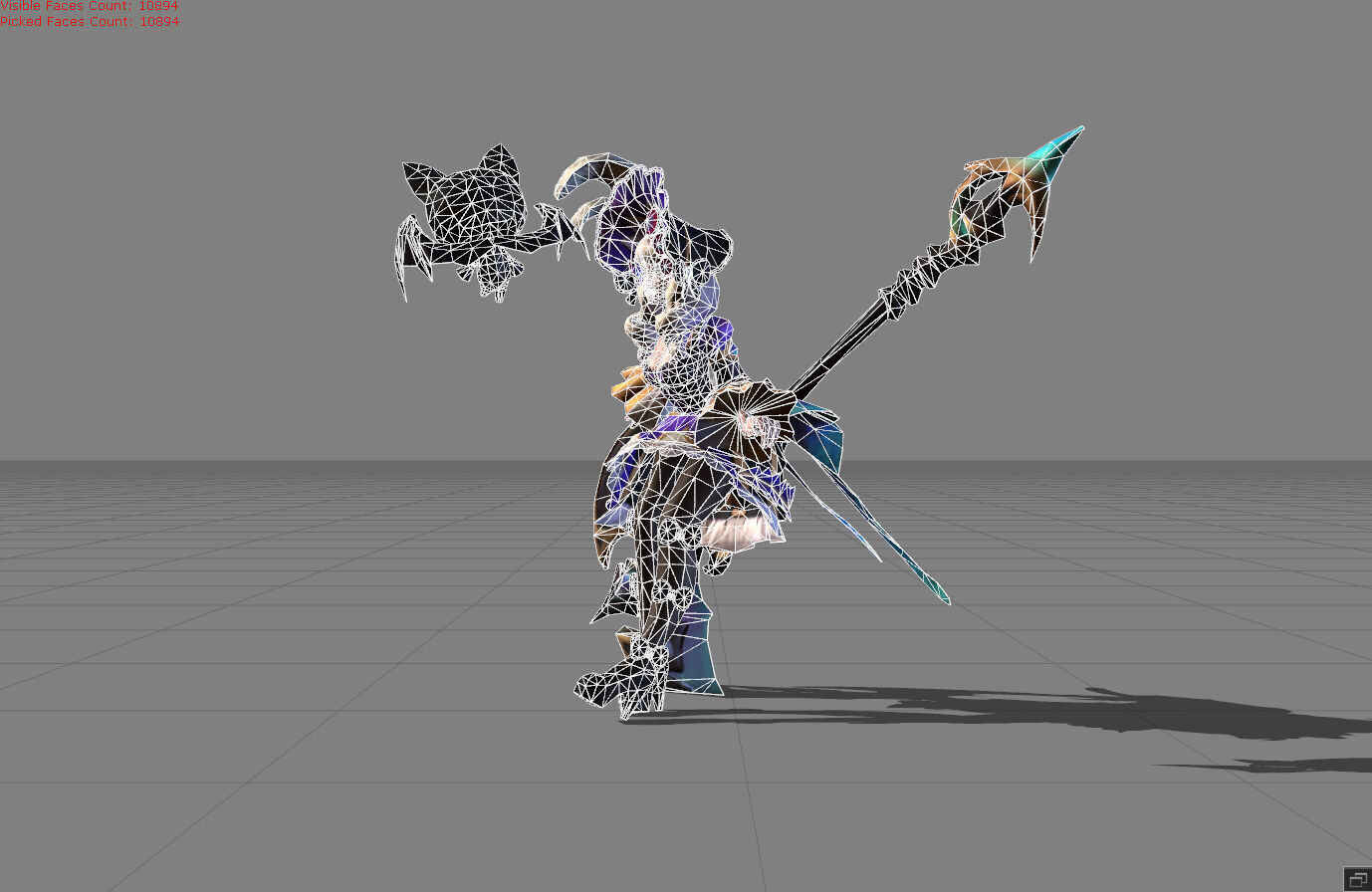 Ruby Hidden Orchid Butterfly Low-poly 3D model_6