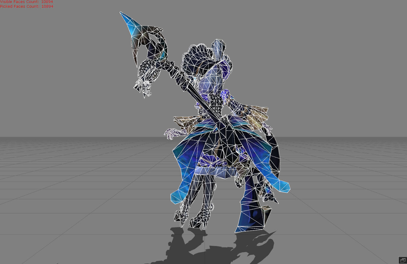 Ruby Hidden Orchid Butterfly Low-poly 3D model_7