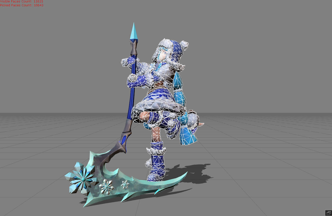 Ruby Edelweiss Low-poly 3D model_4