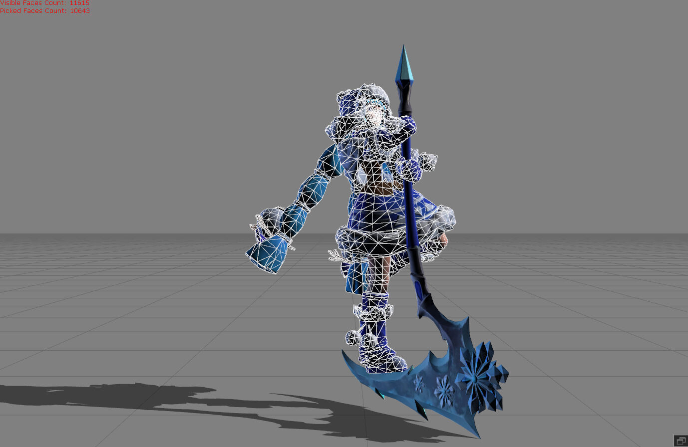 Ruby Edelweiss Low-poly 3D model_5