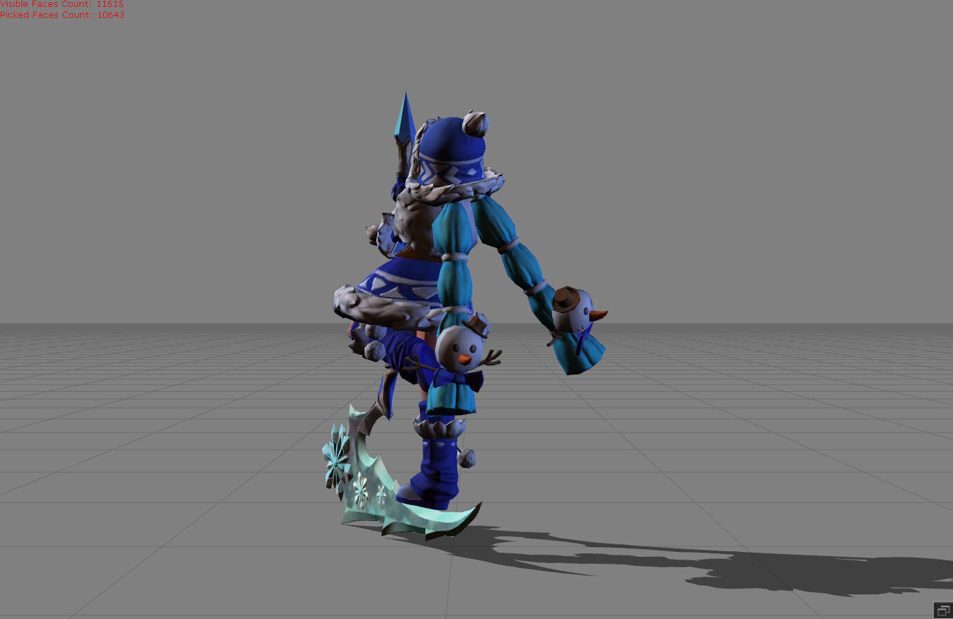 Ruby Edelweiss Low-poly 3D model_2