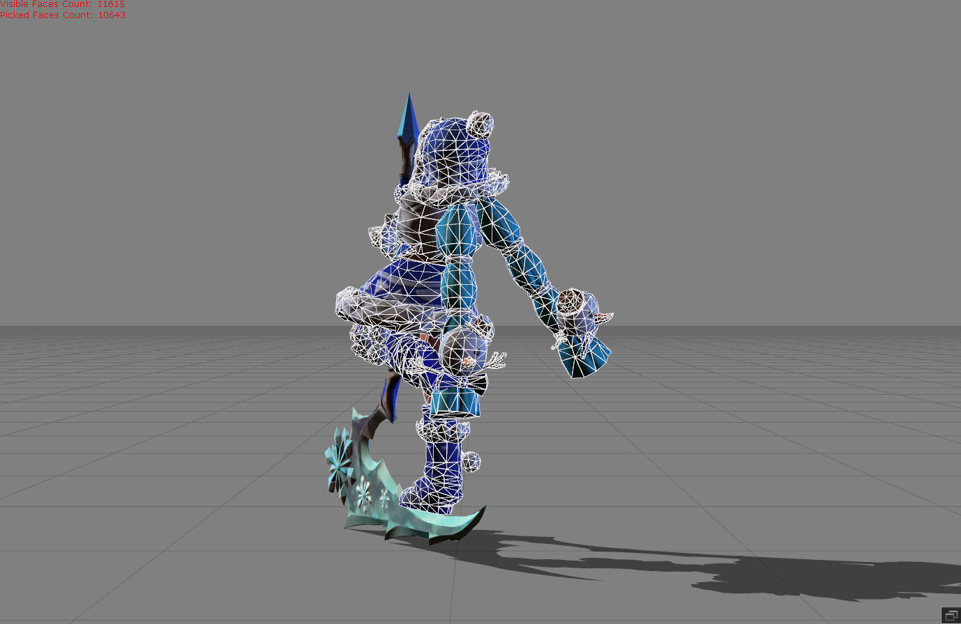 Ruby Edelweiss Low-poly 3D model_6