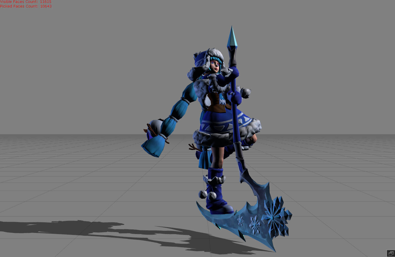 Ruby Edelweiss Low-poly 3D model_1