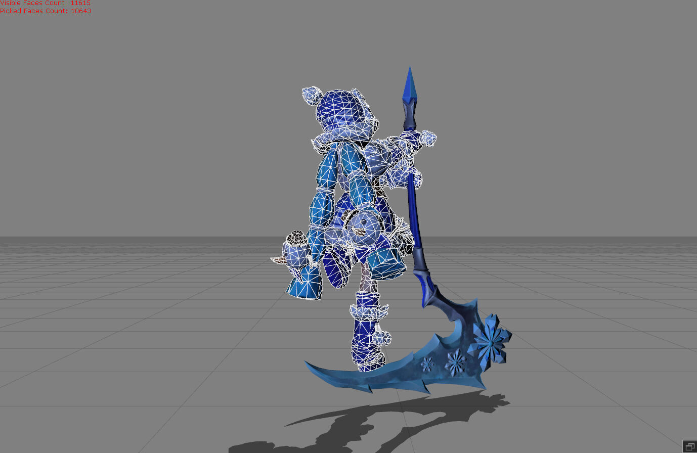 Ruby Edelweiss Low-poly 3D model_7