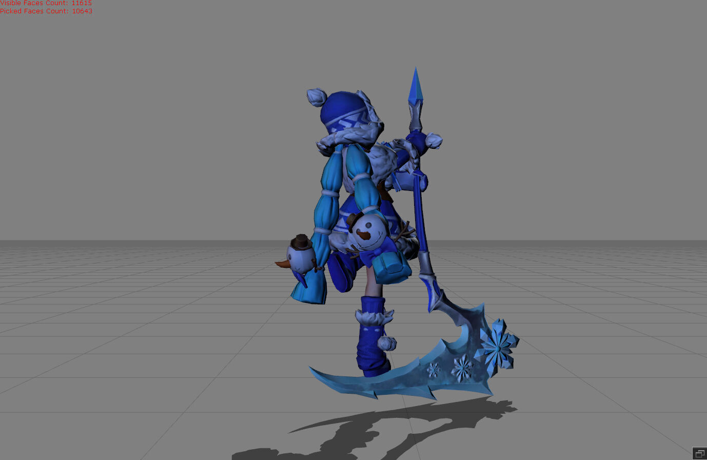 Ruby Edelweiss Low-poly 3D model_3