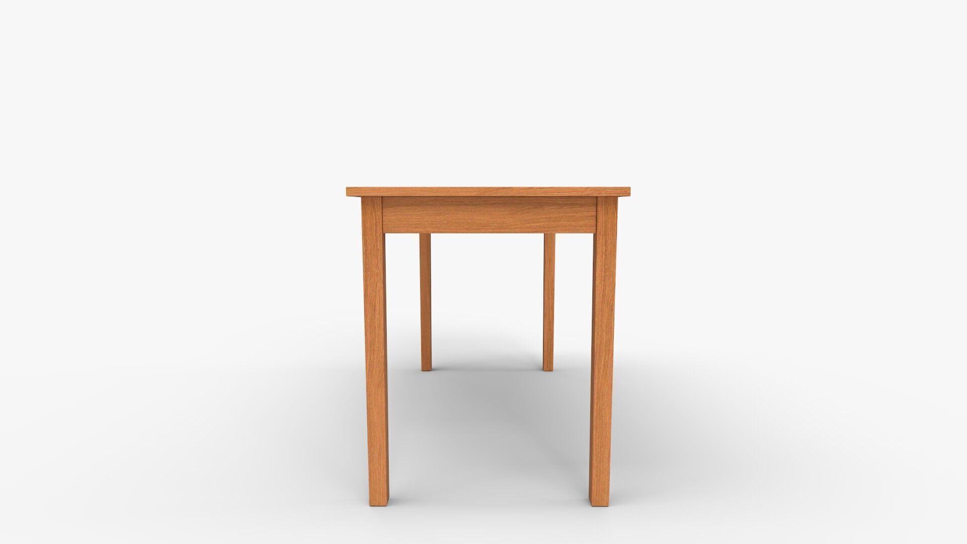 George Oliver Minnie Solid Wood Desk  and Reviews 3D model_3