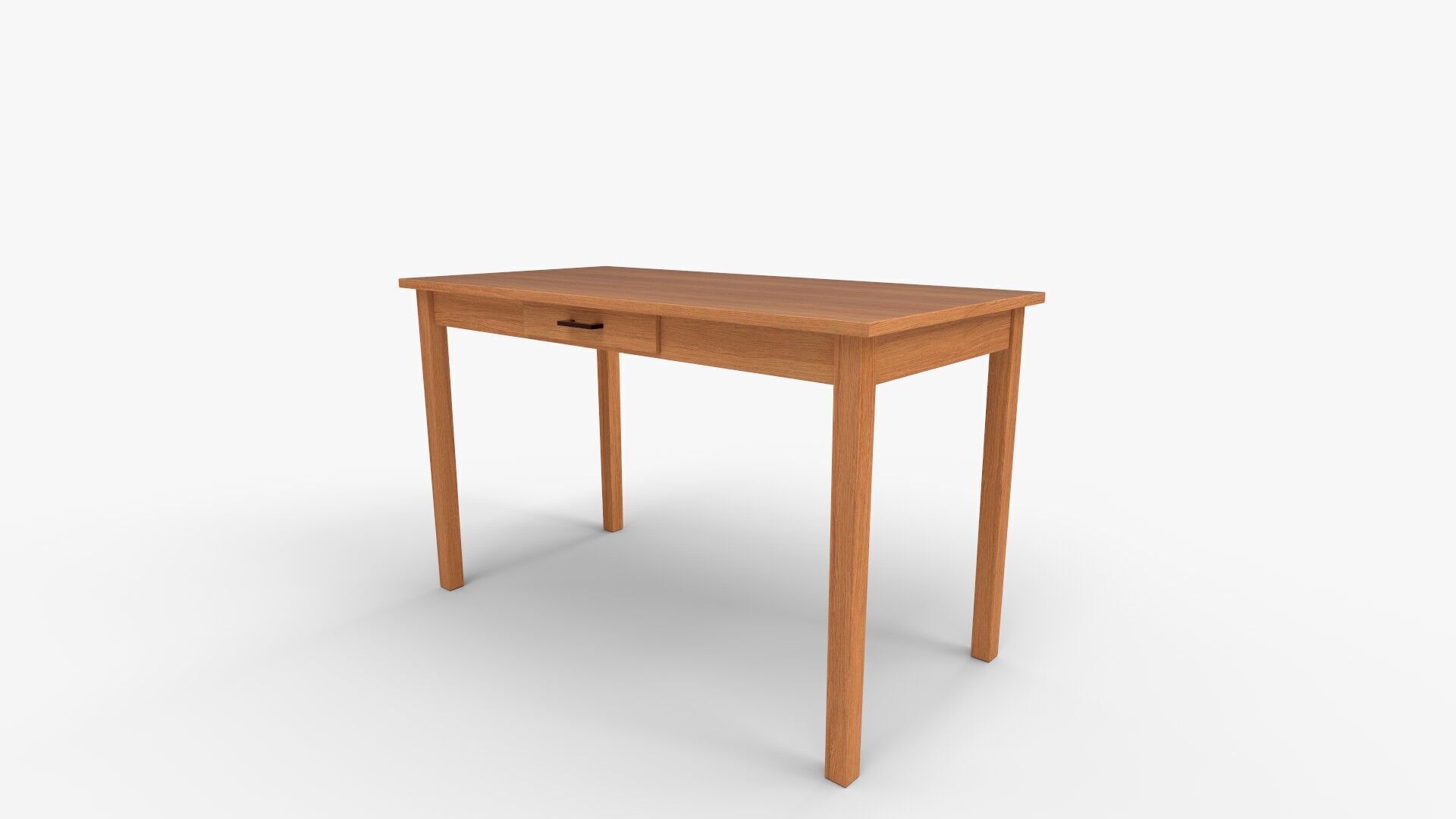 George Oliver Minnie Solid Wood Desk  and Reviews 3D model_2