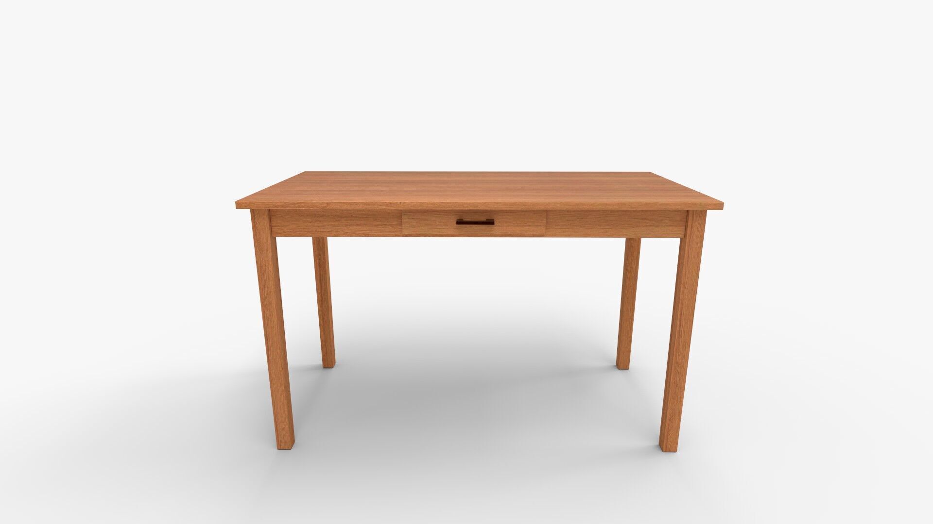George Oliver Minnie Solid Wood Desk  and Reviews 3D model_1