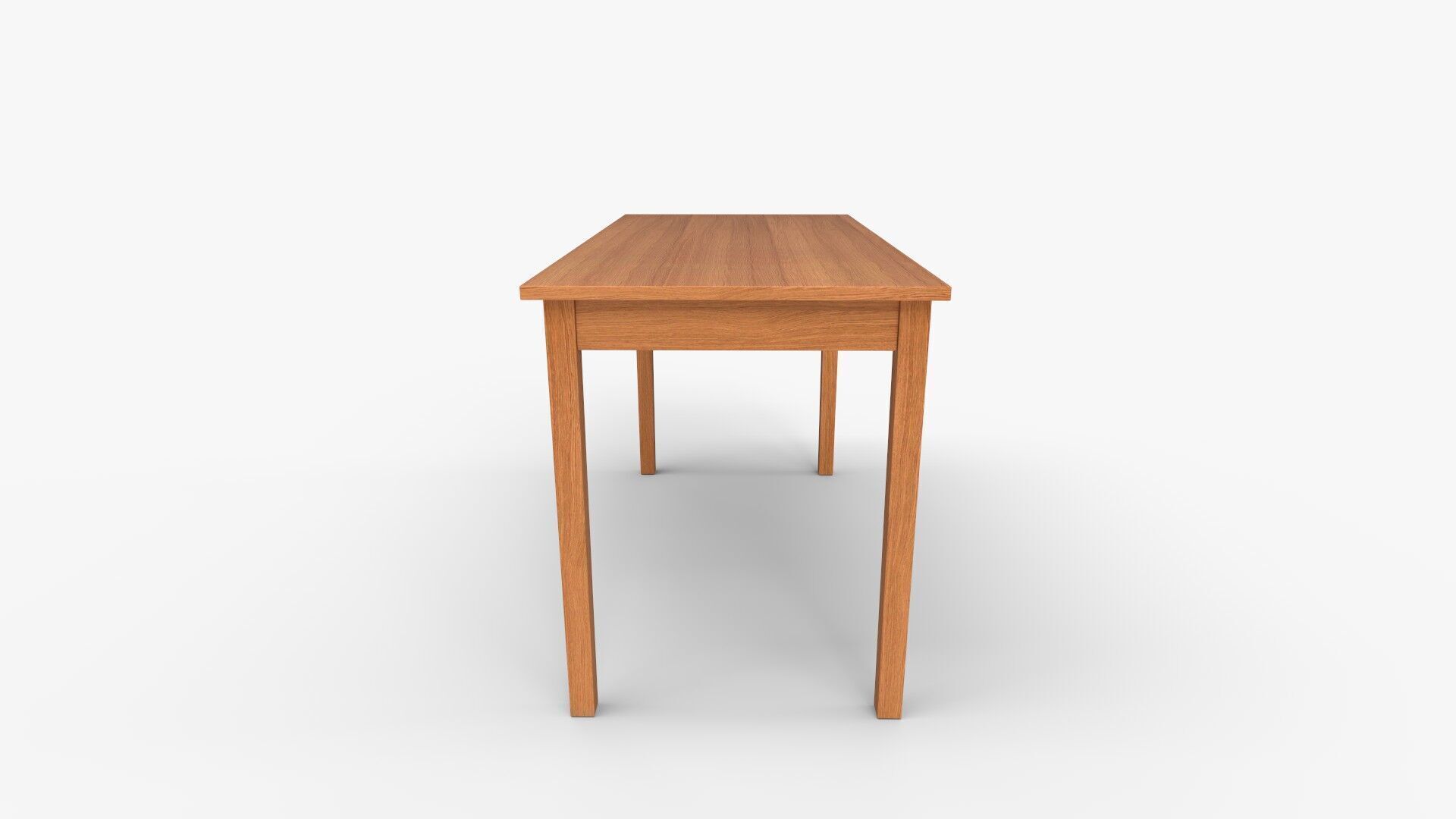 George Oliver Minnie Solid Wood Desk  and Reviews 3D model_4