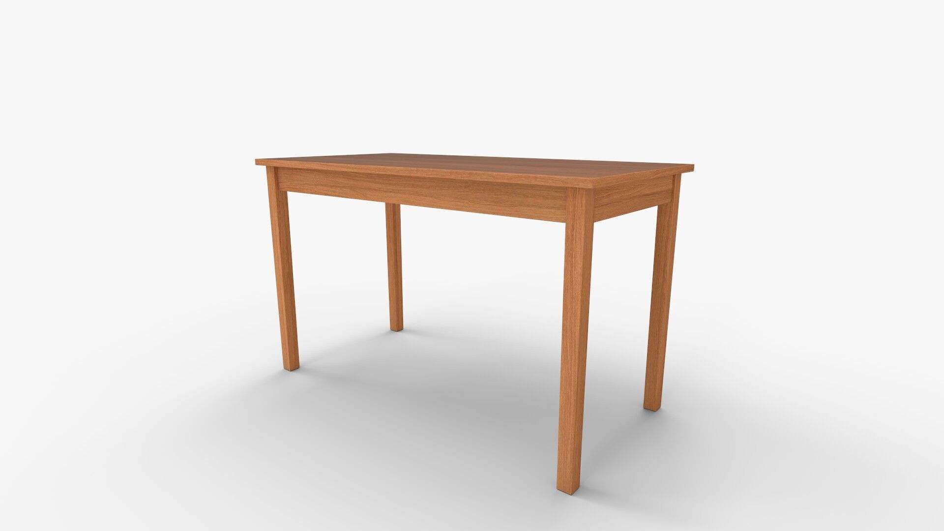 George Oliver Minnie Solid Wood Desk  and Reviews 3D model_7