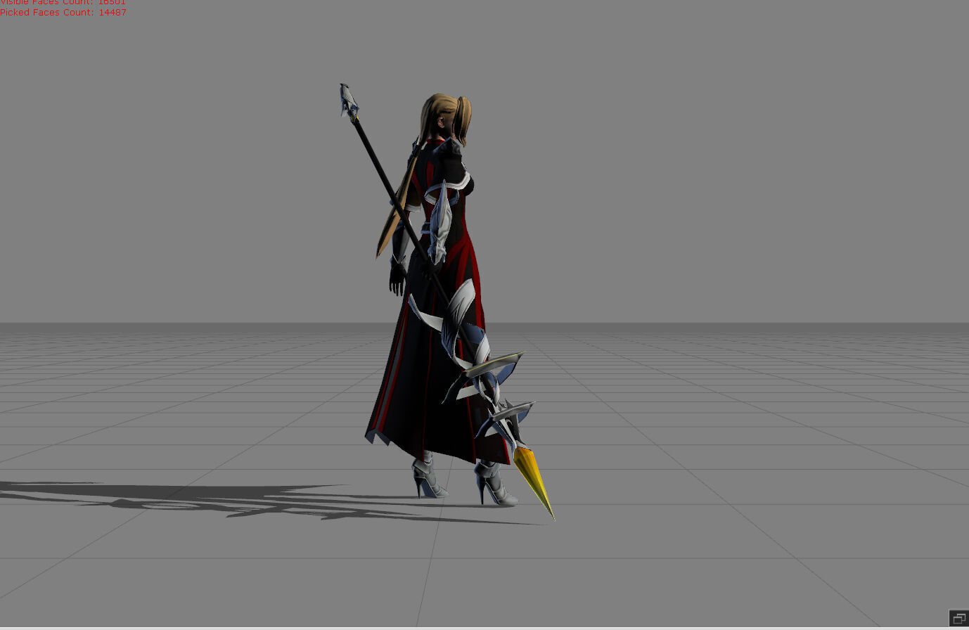 Silvana Hallowed Lance Low-poly 3D model_1