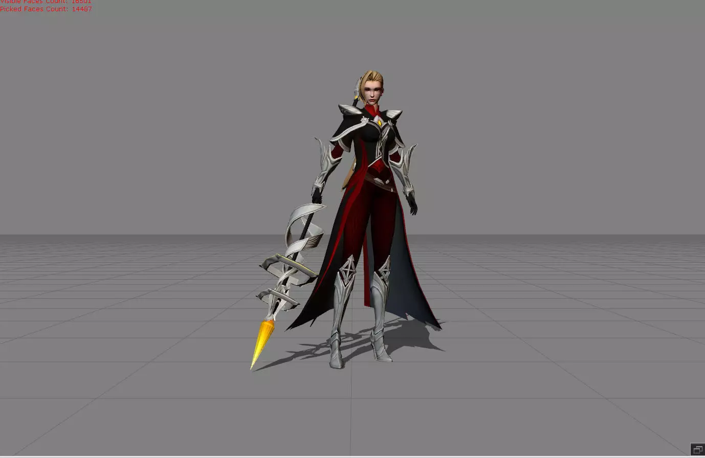 Silvana Hallowed Lance Low-poly 3D model_0