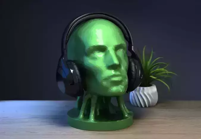 Human abstract Headphone Stand Cyborg Headset Stand