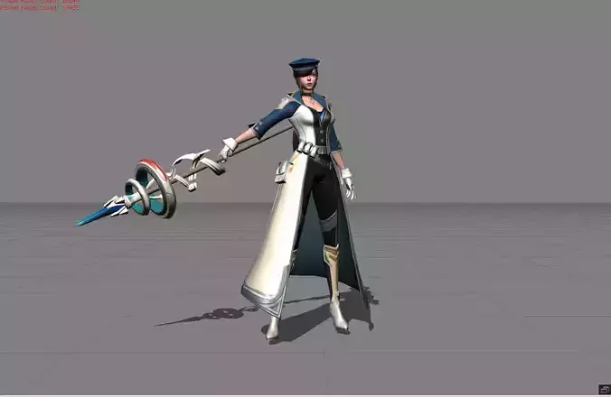 Silvana Future Cop Low-poly 3D model