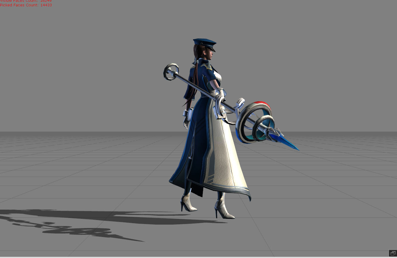 Silvana Future Cop Low-poly 3D model_1