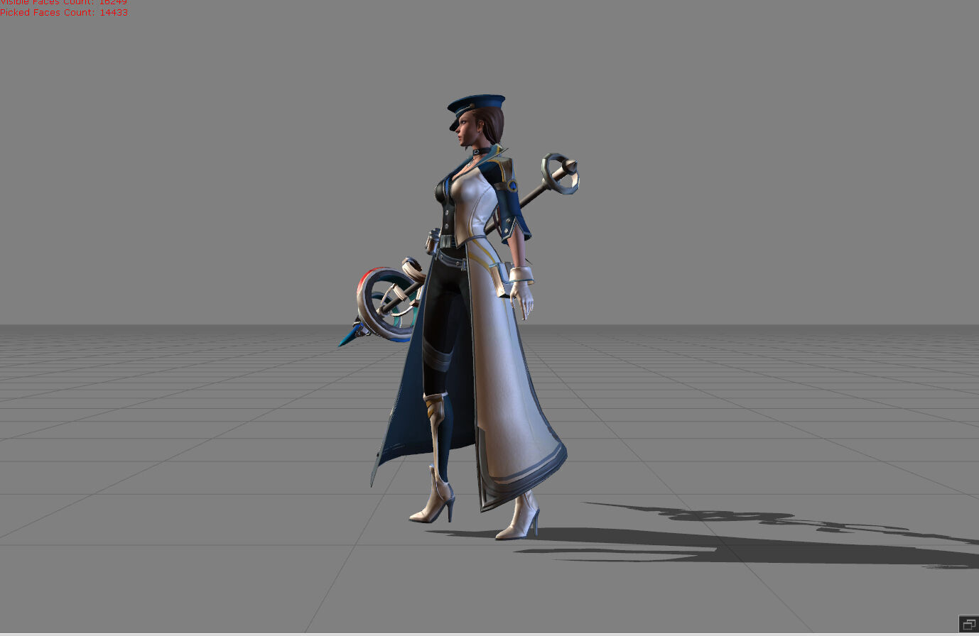 Silvana Future Cop Low-poly 3D model_2