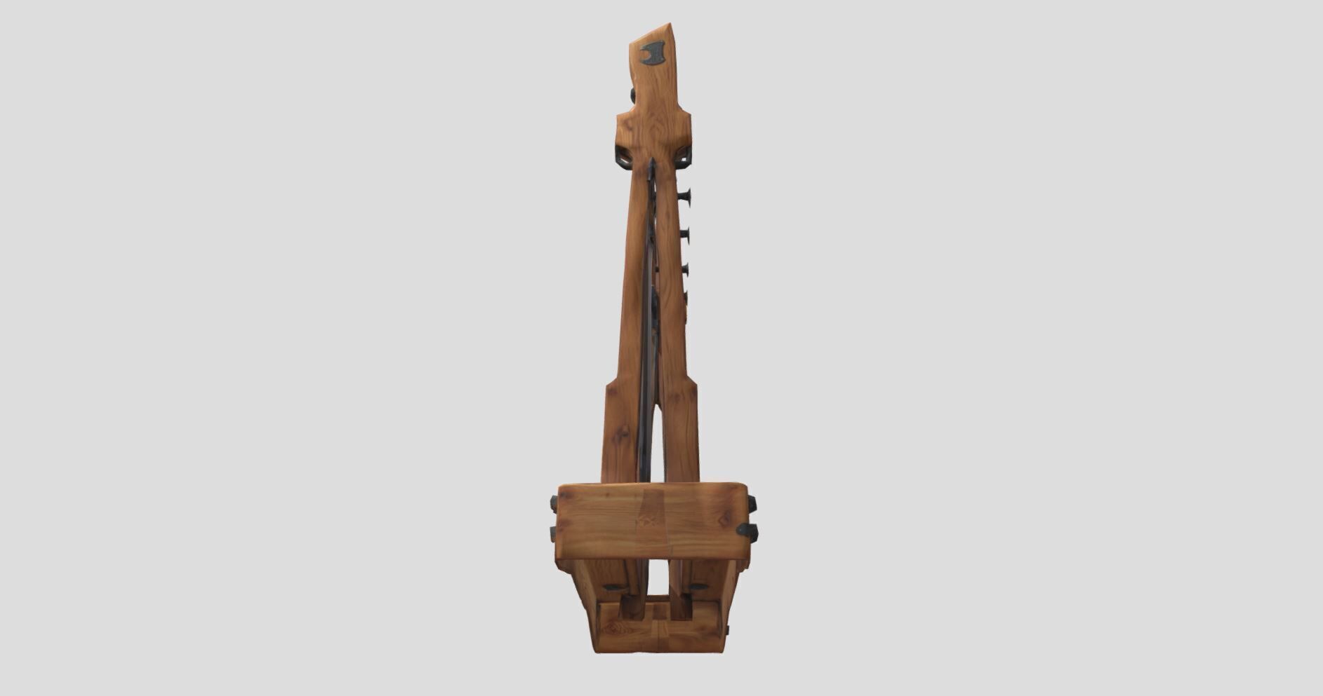 Sword Stand Stylized Medieval 3D Prop Model Low-poly 3D model_4
