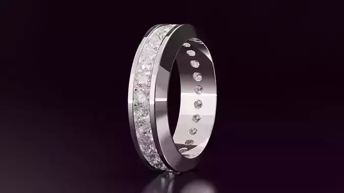 round cut eternity ring N03 54EU SIZE