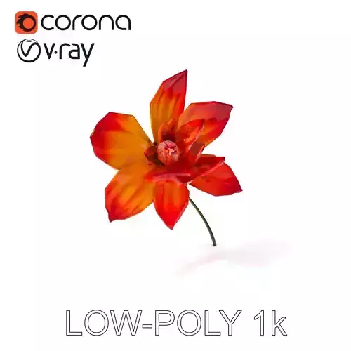 Vibrant Dahlia Flower D Model Pack