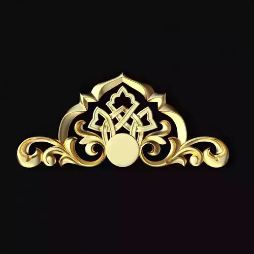 Central decor ornament for furniture