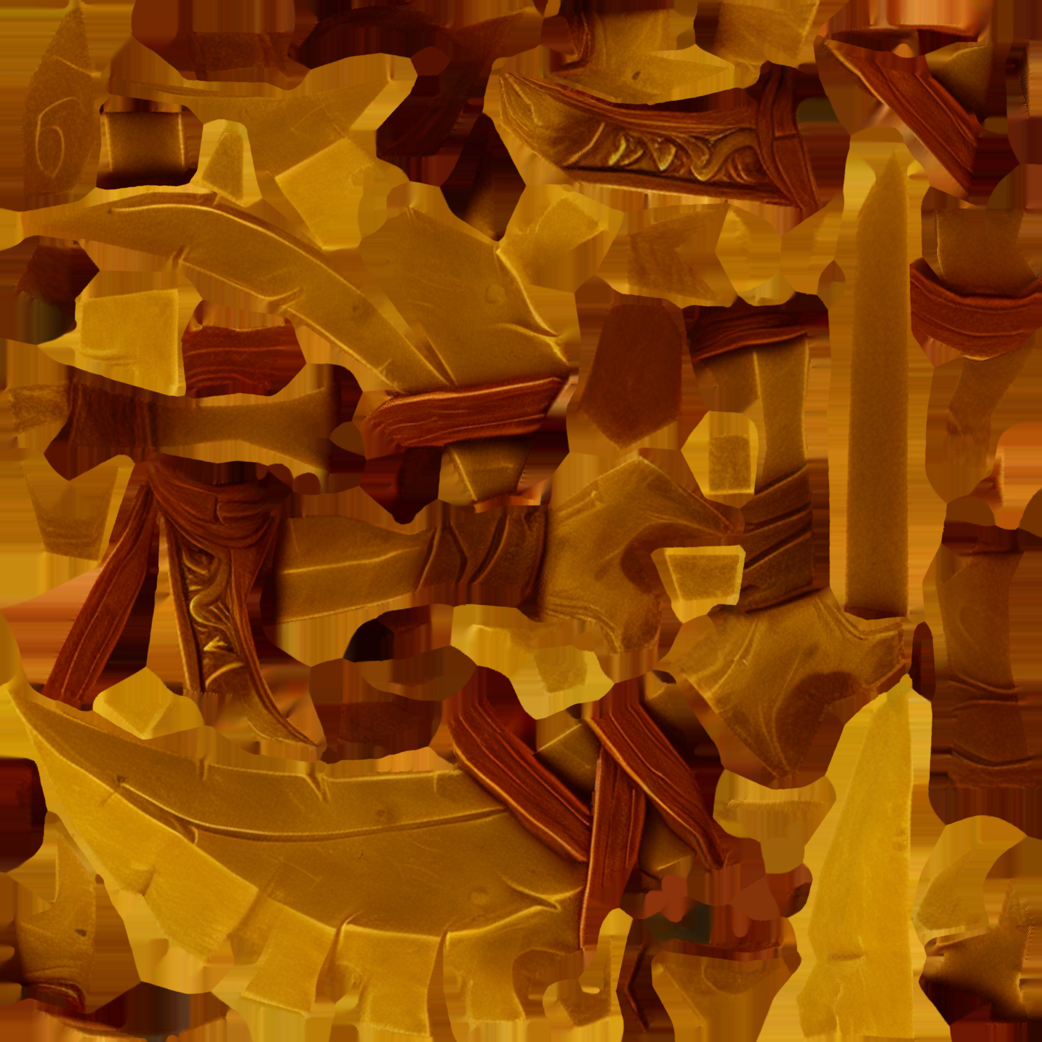 Primal Beast Weapons Pack Stylized Bone Themed RPG Weapon Set 3D model_21