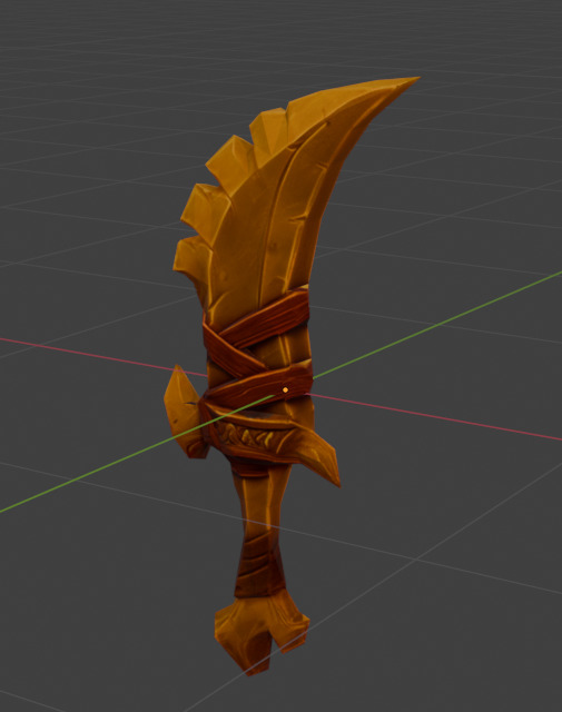 Primal Beast Weapons Pack Stylized Bone Themed RPG Weapon Set 3D model_12