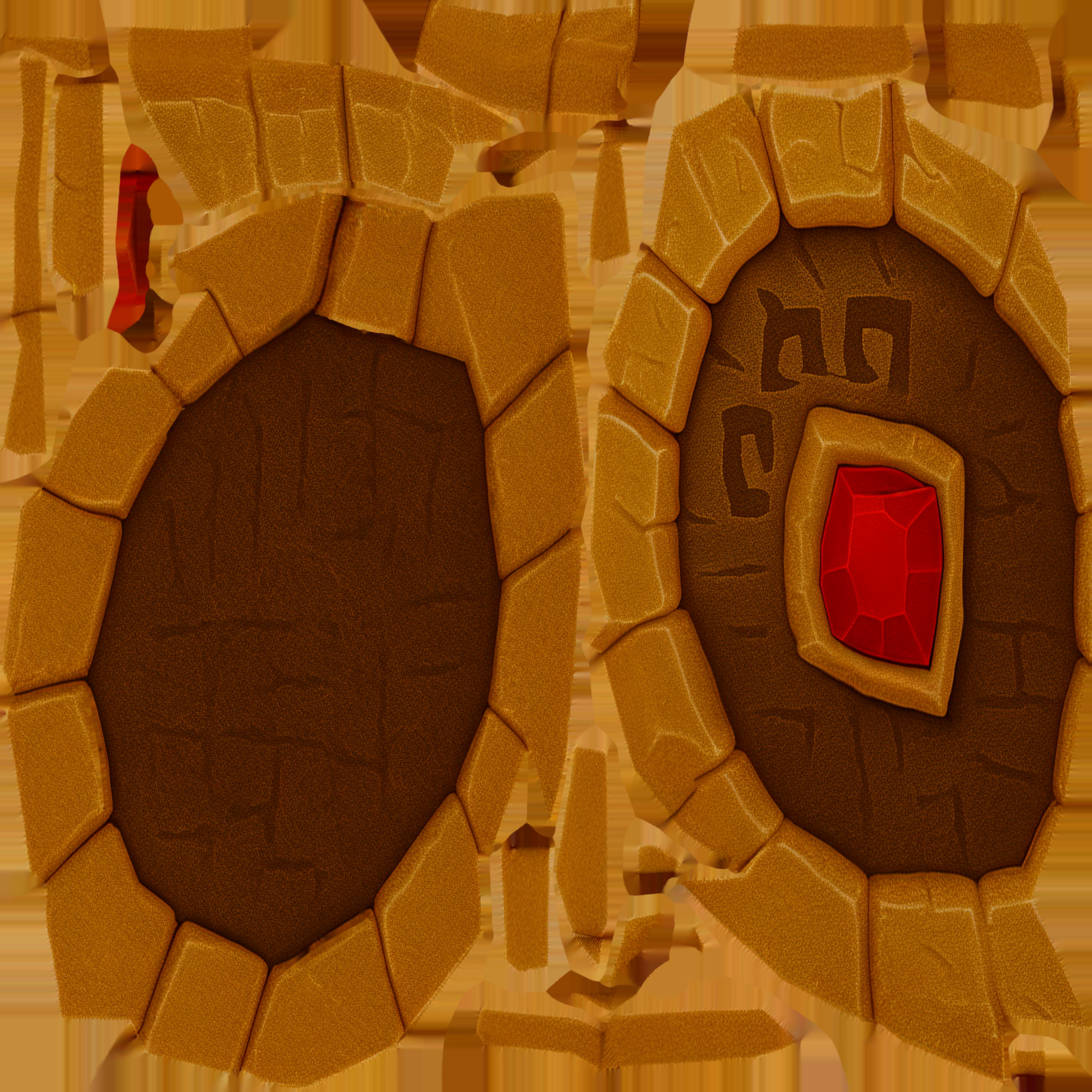 Primal Beast Weapons Pack Stylized Bone Themed RPG Weapon Set 3D model_18