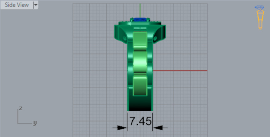 Luxury man Rolex design diamond ring model ror0020 3D print model_11