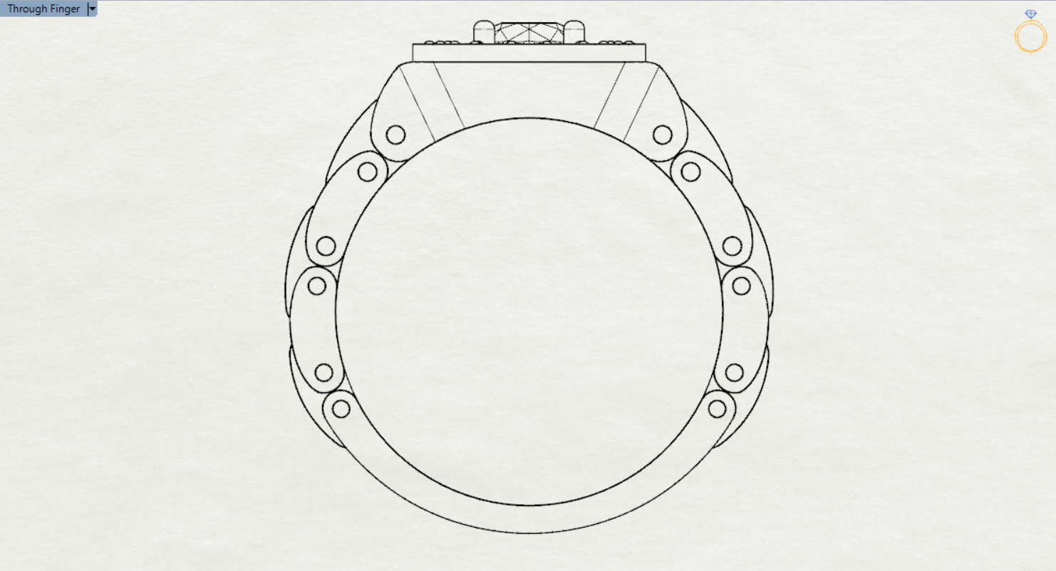 Luxury man Rolex design diamond ring model ror0020 3D print model_22