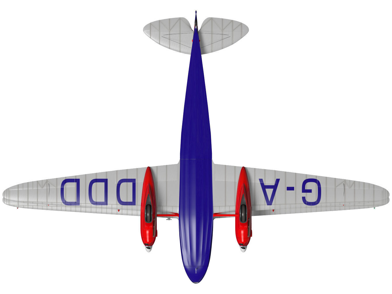 de Havilland DH89 Dragon Rapide 3D model_11