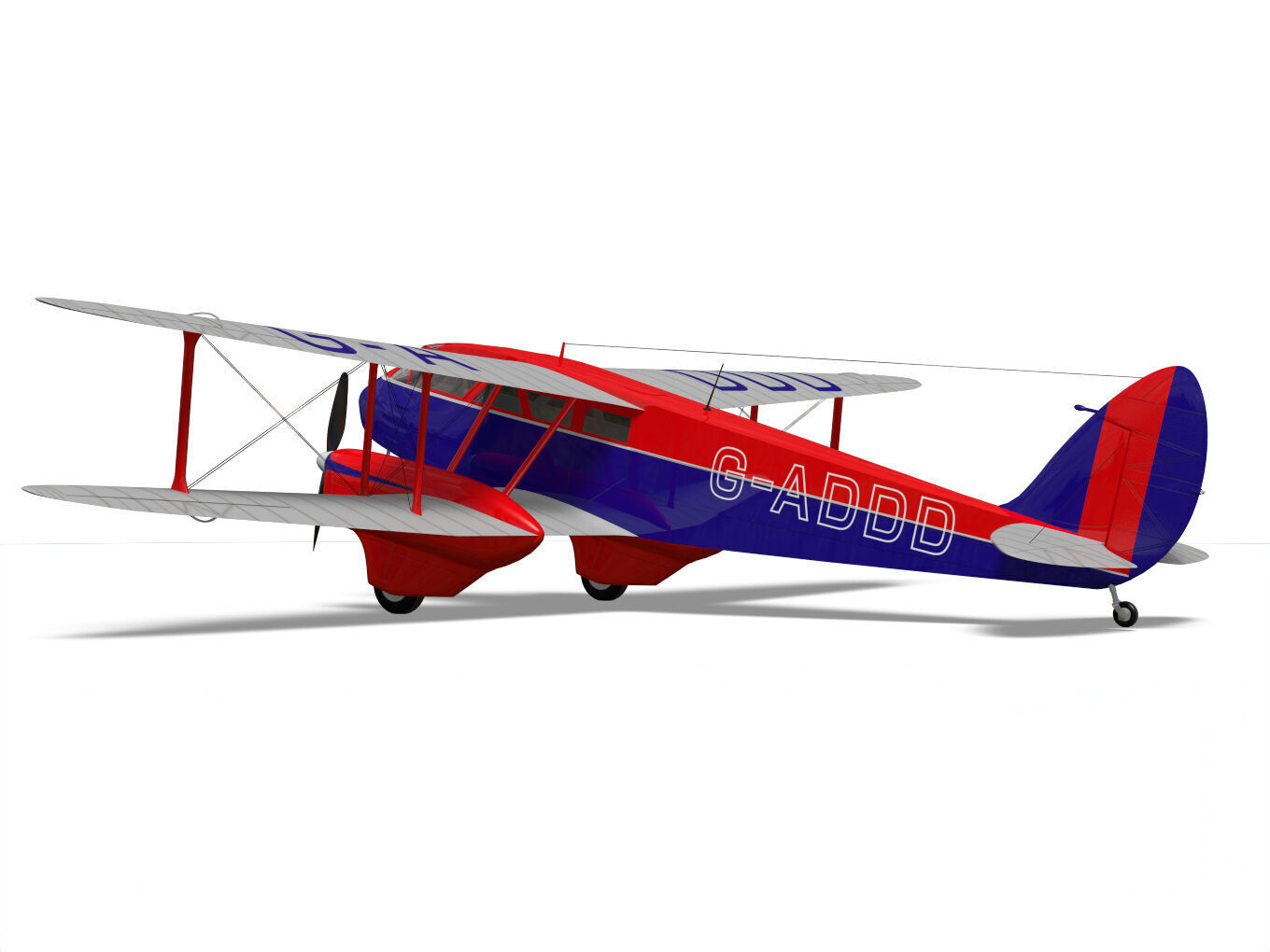 de Havilland DH89 Dragon Rapide 3D model_6