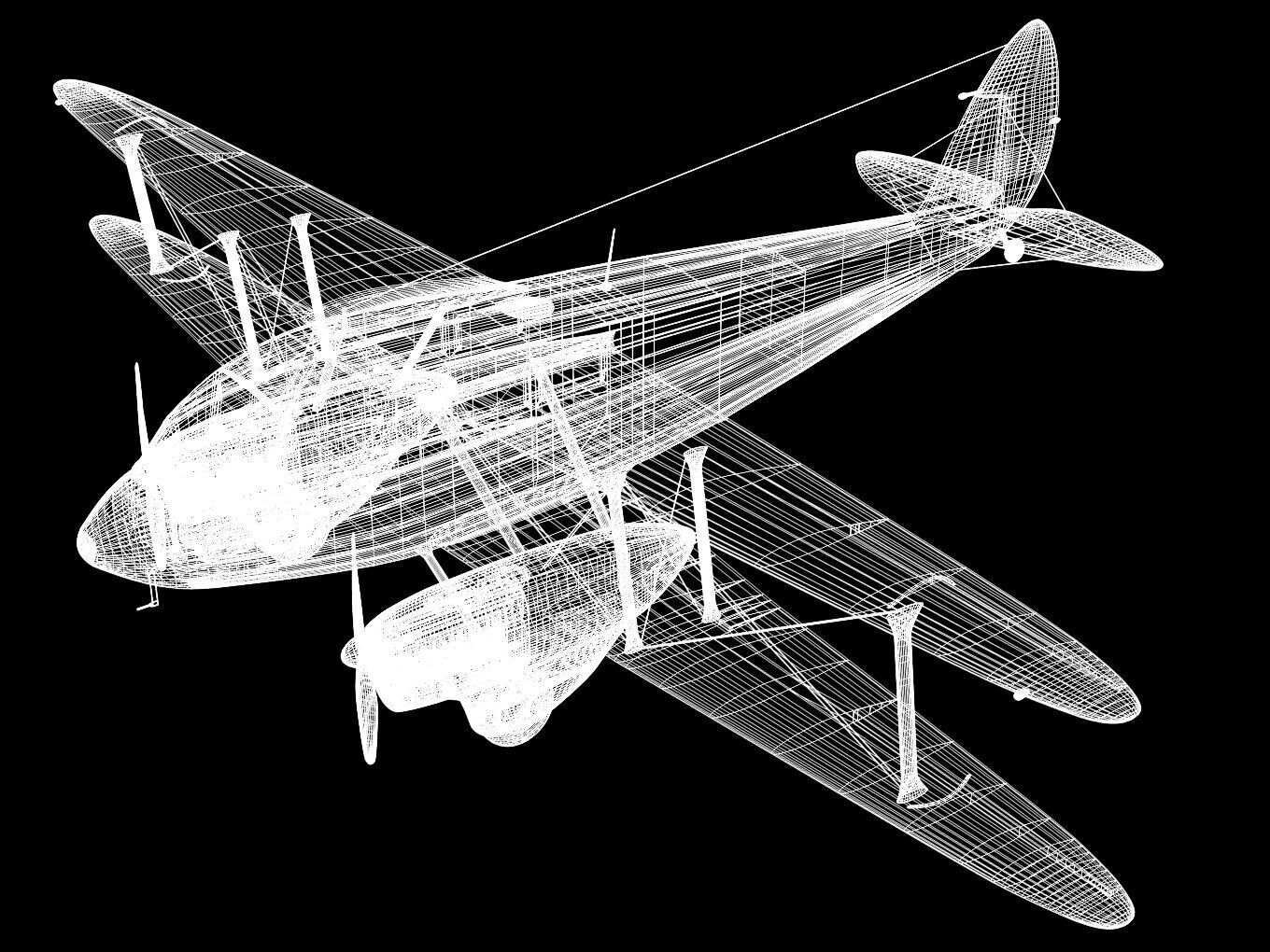de Havilland DH89 Dragon Rapide 3D model_12