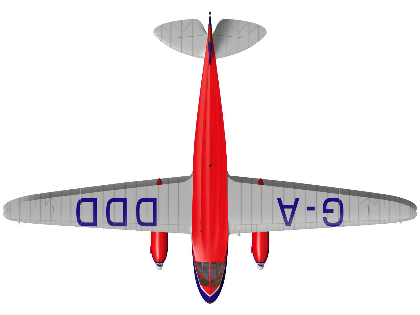 de Havilland DH89 Dragon Rapide 3D model_10