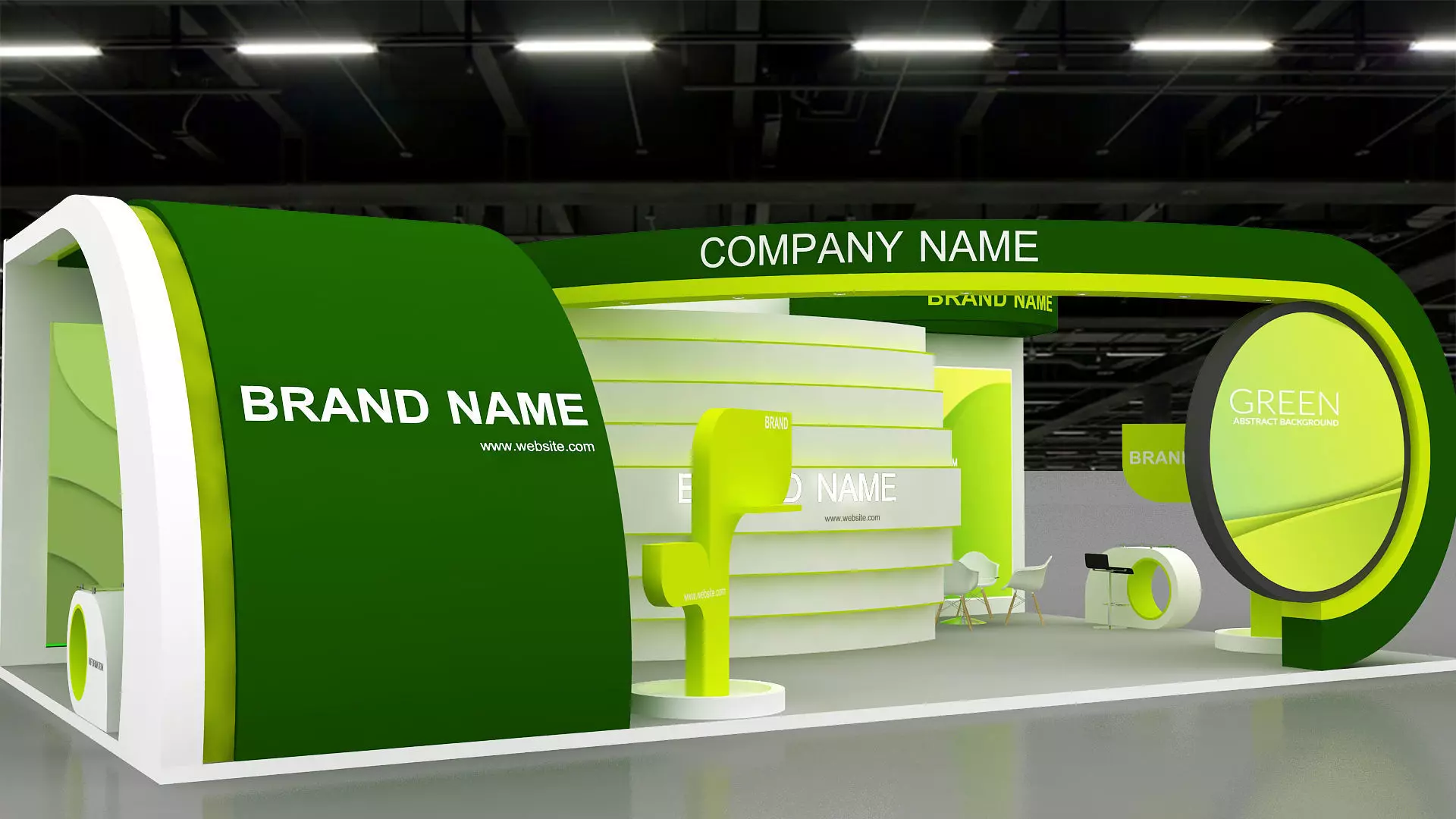 3D Model Exhibition Booth 3D model_0