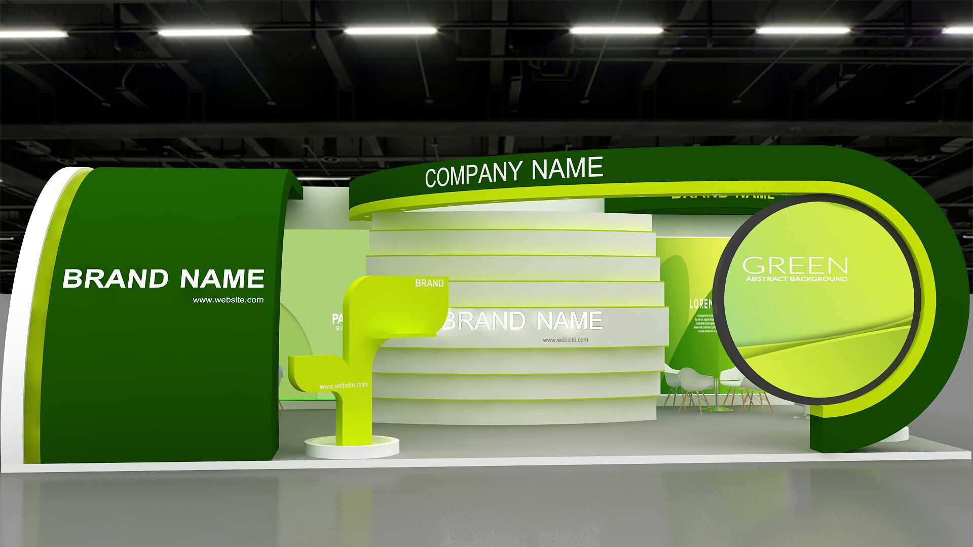 3D Model Exhibition Booth 3D model_1