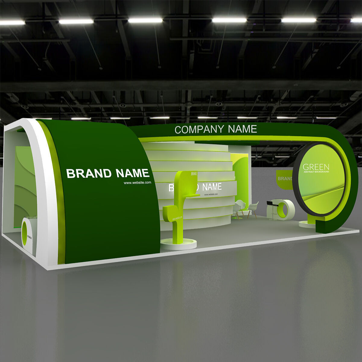 3D Model Exhibition Booth 3D model_6