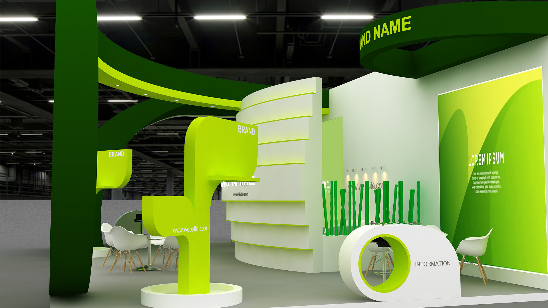 3D Model Exhibition Booth 3D model_3