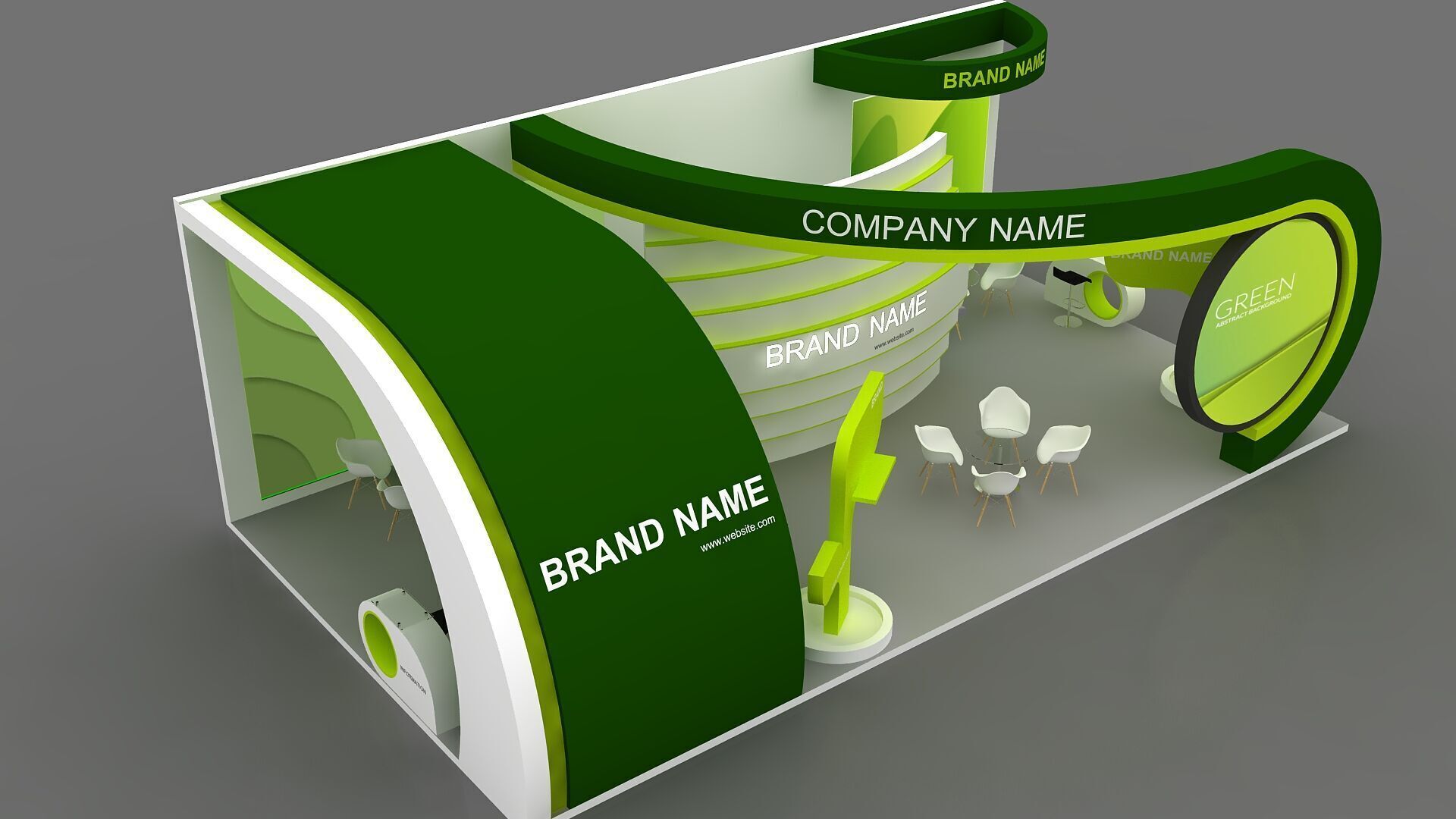 3D Model Exhibition Booth 3D model_5