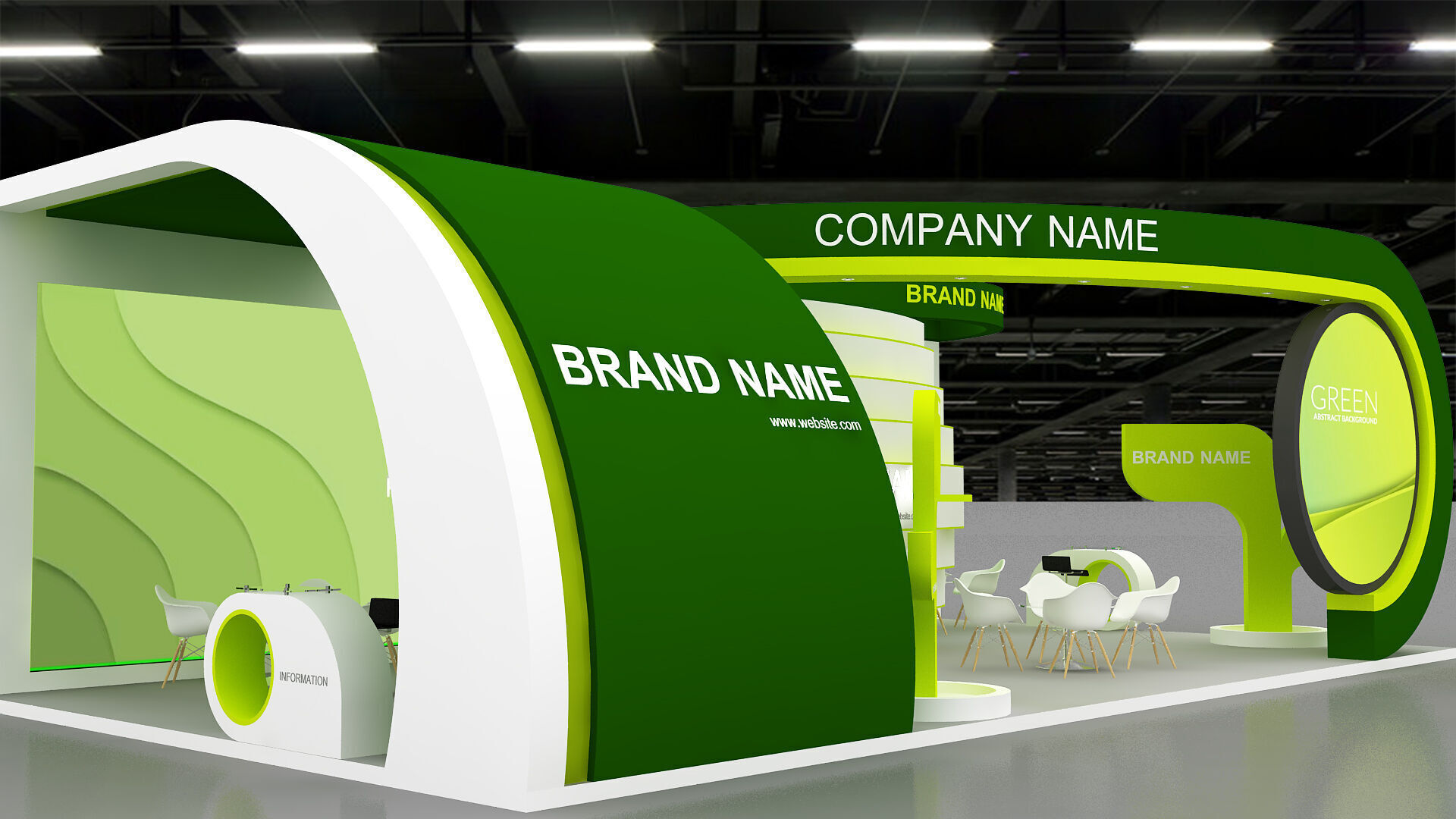 3D Model Exhibition Booth 3D model_4