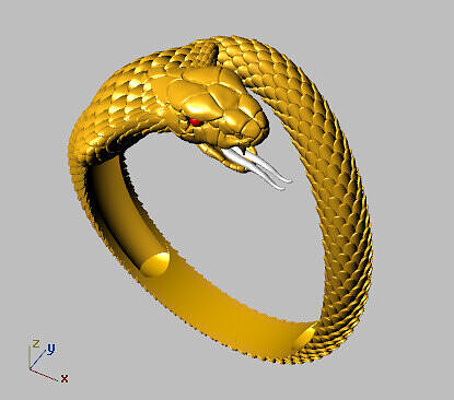 Snake Rings 3D print model