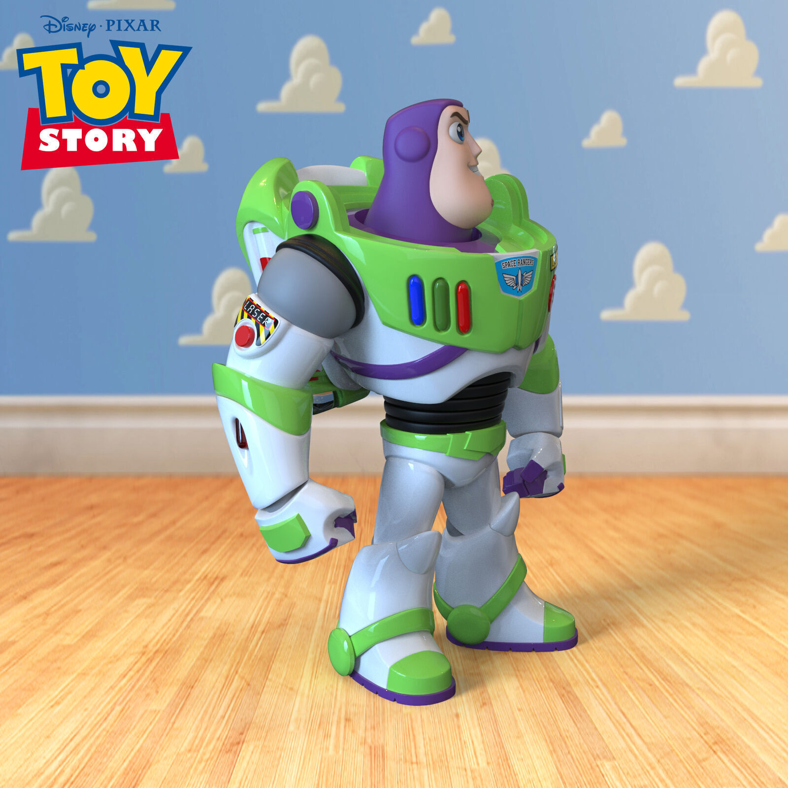 Chibi Buzz Lightyear 3D print model_3