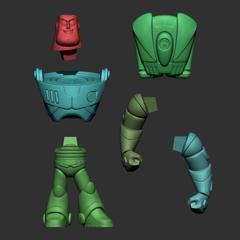 Chibi Buzz Lightyear 3D print model_5