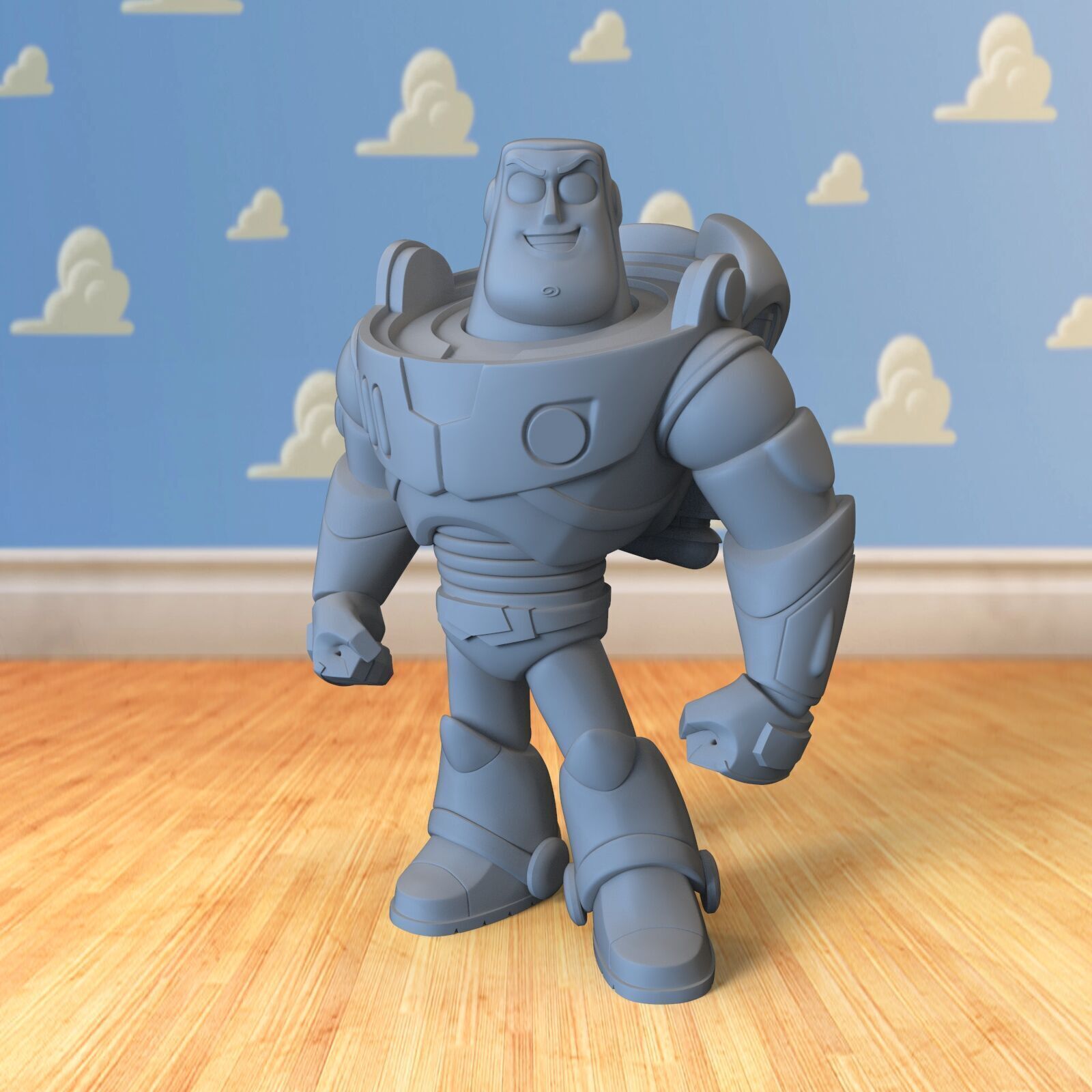 Chibi Buzz Lightyear 3D print model_6