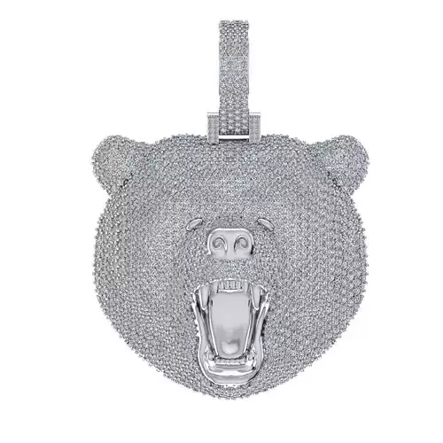 Bear  pendant 3D print model
