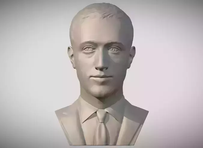 Mark Zuckerberg bust  3D print model