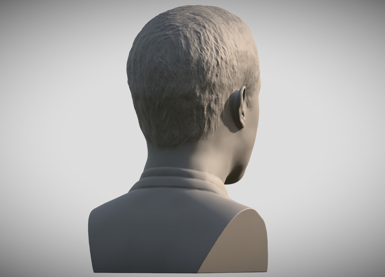 Mark Zuckerberg bust 3D print model_6