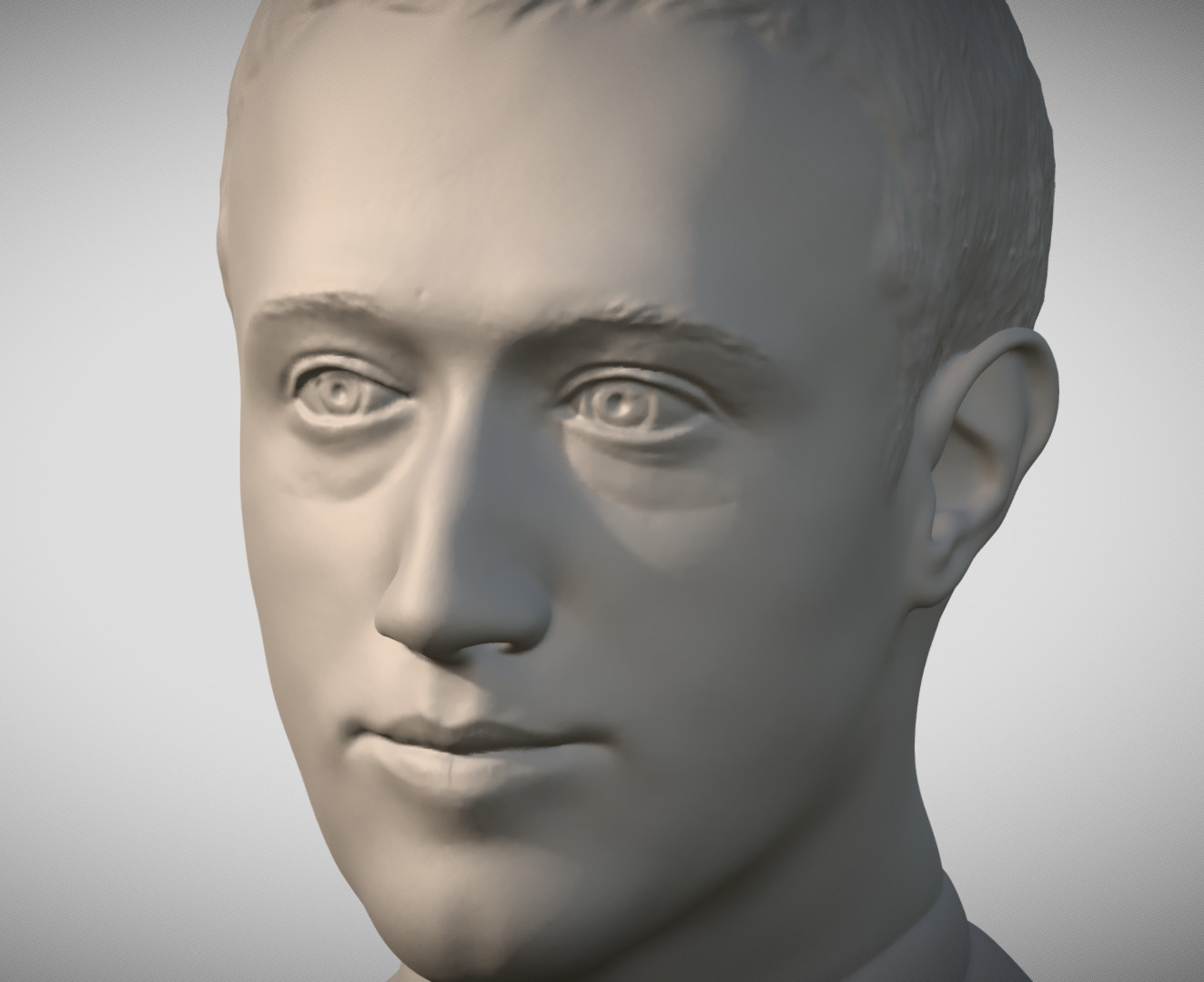 Mark Zuckerberg bust 3D print model_10