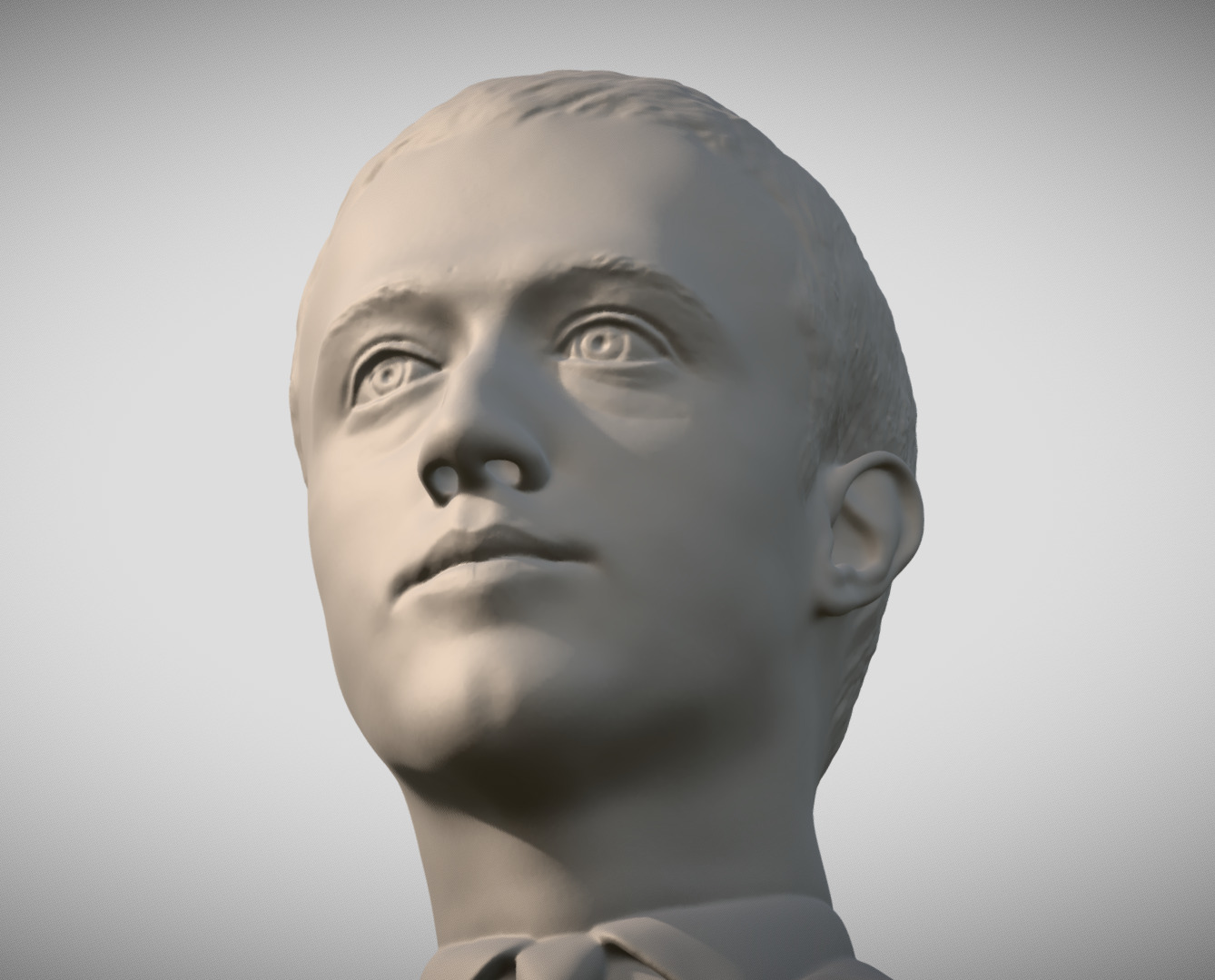 Mark Zuckerberg bust 3D print model_11