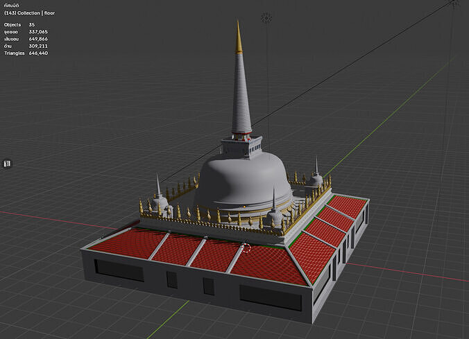 WATPRAMAHATAT THAI  3D model
